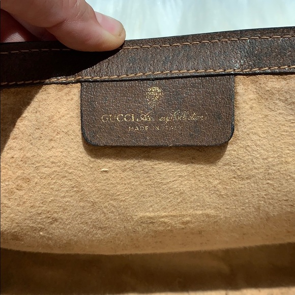 Vintage Gucci Leather Coated Canvas Clutch (Real) - Picture 6 of 8